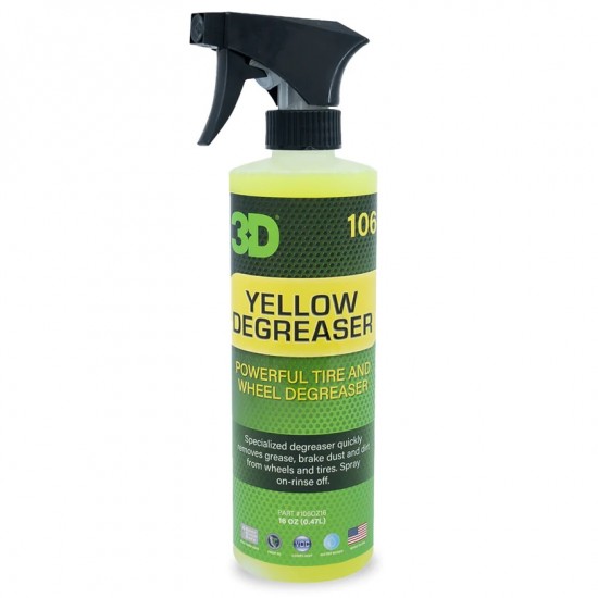 3D YELLOW DEGREASER TIRE AND WHEEL CLEANER 0,47 LT