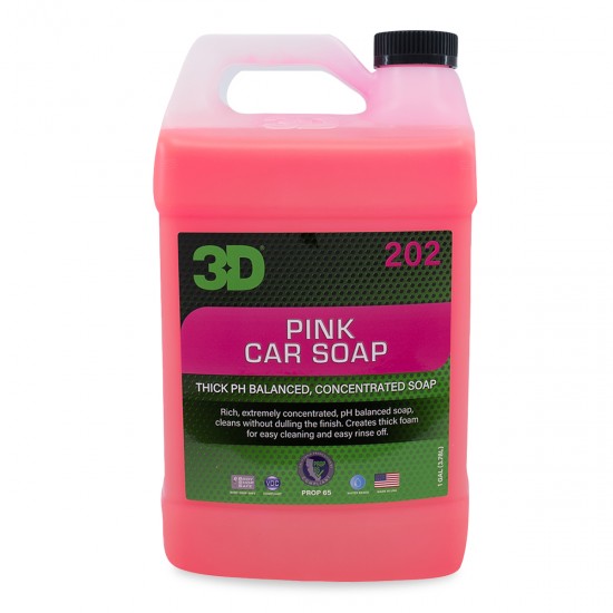 3D PINK CAR SOAP 1.89 LT