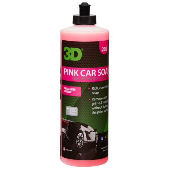 3D PINK CAR SOAP 0.47 LT
