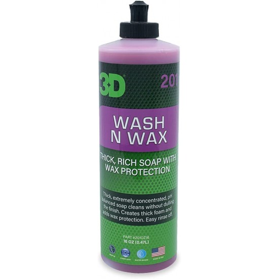 3D WASH N WAX 0.47 LT