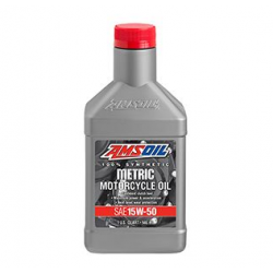AMSOIL 15W50 SYNTHETIC METRIC MOTORCYCLE OIL 946 ML