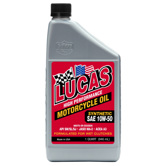 LUCAS OIL HIGH PERFORMANCE  4T FULLY SYNTHETIC 10W50 946 ML