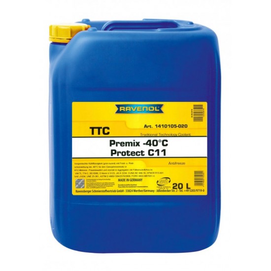 RAVENOL TTC PREMIX -40°C PROTECT C11 20  LT